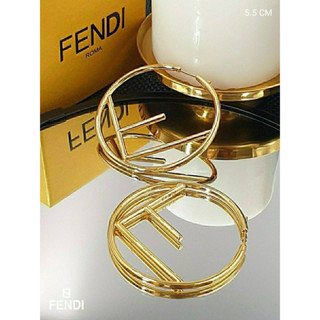 ต่างหูFendi งานสวยมากขนสด5.5CM.งานคุณภาพ1:1ปั๊มแบรนด์ครบ งานสวยเป๊ะ ส่งจากไทย🇹🇭