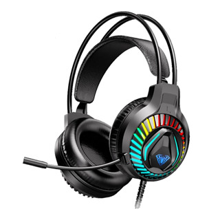 โค้ดลดเพิ่ม150 หูฟังเกมมิ่ง AULA S605 RAINBOW RGB LIGHT GAMING HEADSET &amp; ไมโครโฟน รับประกัน2ปี