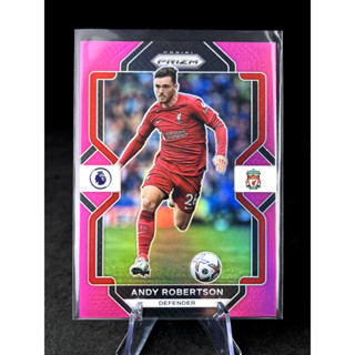 การ์ดฟุตบอล แอนดี้ โรเบิร์ตสัน ลิเวอร์พูล  ANDY ROBERTSON 2022-23 Panini Prizm EPL Pink 038/199 #185 Liverpool