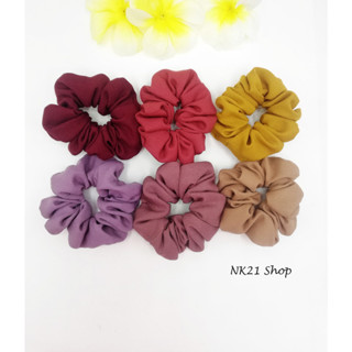 NK21 โดนัทรัดผม ไซส์มินิ หนังยางรัดผม สีเทาเข้ม Mini Scrunchies,Scrunchies,Scrunchy,Hair accessories