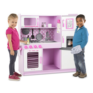 ชุดครัว รุ่นสีชมพู ครัวไม้อย่างดี ลึก แข็งแรง 100x110x40cm Melissa &amp; Doug Chefs Kitchen Cupcake Pink