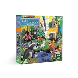 eeBoo Woodland 64 Pc Puzzle PZWDL