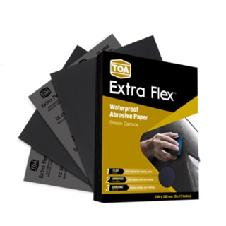 กระดาษทรายน้ำ TOA Extra Flex (#80-#2000) กระดาษทรายน้ำ ทรายน้ำ กระดาษทรายขัดน้ำ กระดาษทรายขัดสี