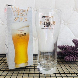 แก้วเบียร์ SUNTORY The PREMIUM MALT’S SUNTORY PILSNER BEER 🍺 380ml มือสอง จากประเทศญี่ปุ่น