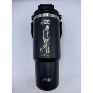 Tyeso 900 ml แก้วเก็บความเย็น สั่งทำ 1 ใบใส่ภาพถ่ายมือถือและข้อความได้