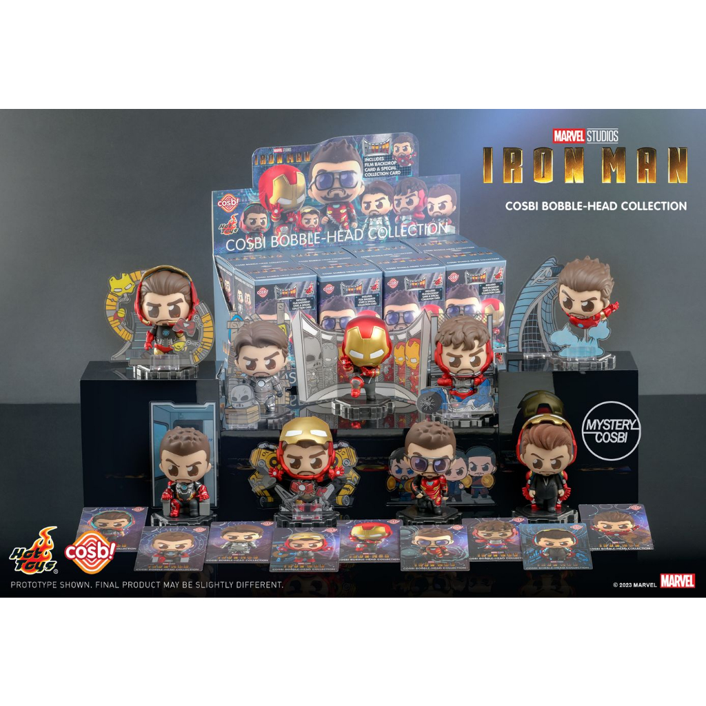 Hot Toys กล่องสุ่ม ฟิกเกอร์ ของสะสม Cosbi CBX108 - Marvel - Iron Man Cosbi Bobble-Head (1 PC)