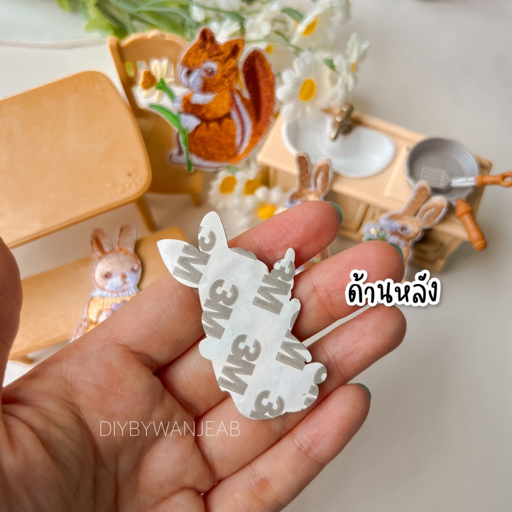 DIY แผ่นปักสติ๊กเกอร์สำหรับตกแต่ง ติดได้หลายวัสดุ สติกเกอร์ลอกติด ติดเสื้อผ้า ติดกระเป๋า เคสมือถือ หมวก วัสดุตกแต่ง