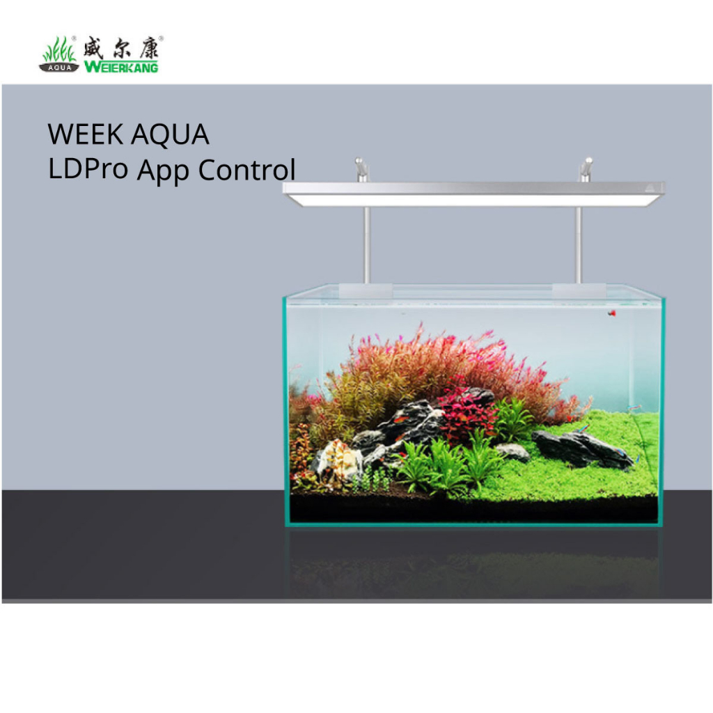 Week Aqua LPro APP UV Bluetooth 3.0 ไฟสำหรับตู้ไม้น้ำ ไม้ชื้น  ไม้อวบน้ำ ไฟตู้ปลา