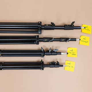 ขาตั้งไฟ 2.1m วัสดุคาร์บอนสตีล แข็งแรง Light stand ชนิดหนา สกรู1/4 ใช้งานได้หลากหลาย ขาตั้งคาร์บอน Carbon steel