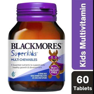 Blackmores Superkids Omega Brain50เม็ด,Immune60เม็ด,Multivitamin60เม็ด Chewables วิตามินสำหรับเด็ก แบบเม็ดเคี้ยว