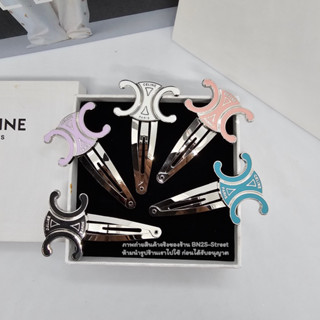 ไม้กิ๊บหนีบผม celine triomphe snap hair clipลงสีด้านใน น่ารักมาก 😘 พร้อมส่งในไทย