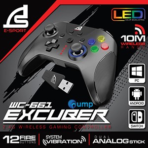 GAMING CONTROLLER SIGNO EXCUBER WC-661 BLACK