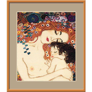 Rio-916 Motherly Love after G. Klimts Painting ชุดปักครอสติชลิขสิทธิ์แท้ ครอสติชไม่พิมพ์ลาย แบรนด์ Riolis