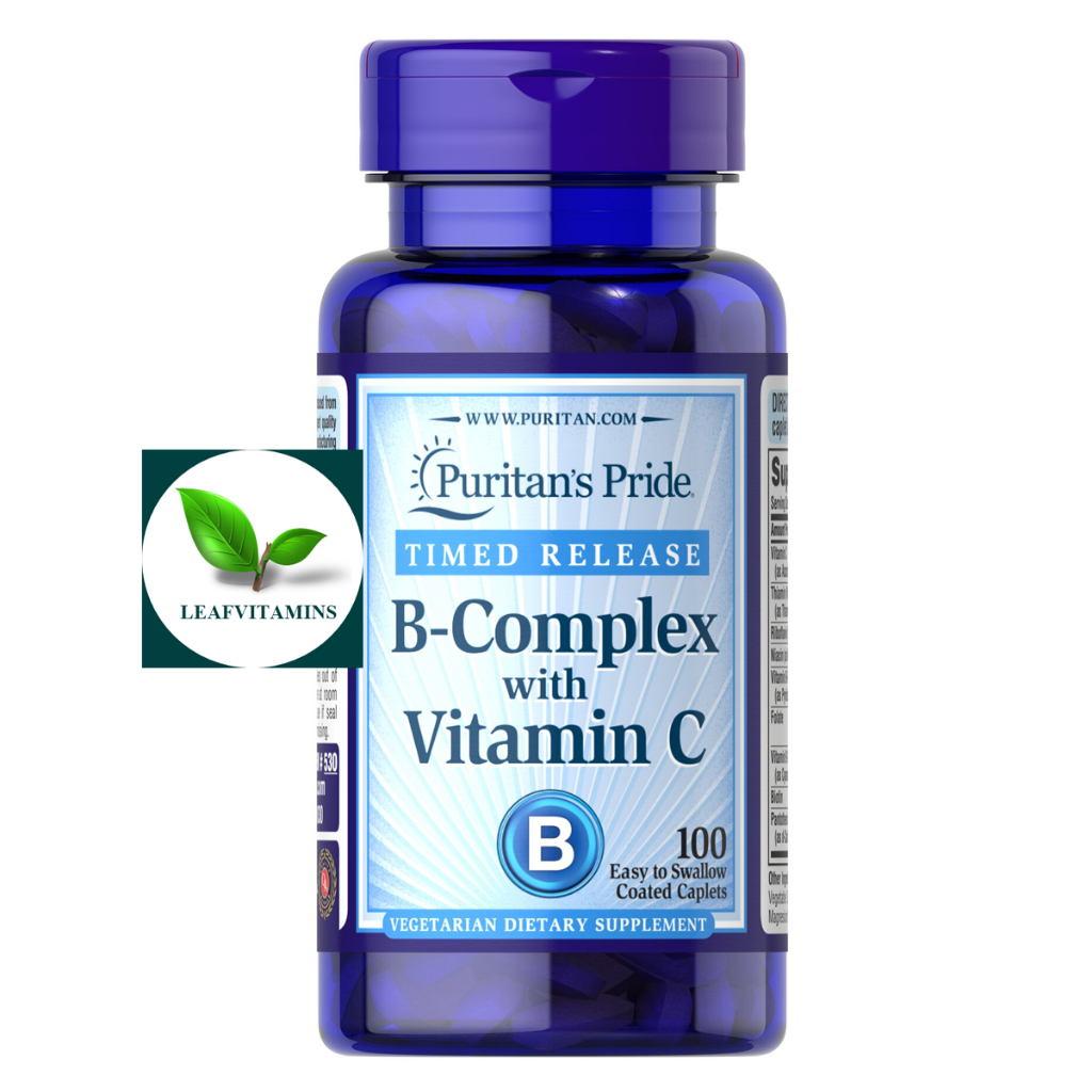 Puritan's Pride Vitamin B-Complex + Vitamin C Time Release / 100 Caplets