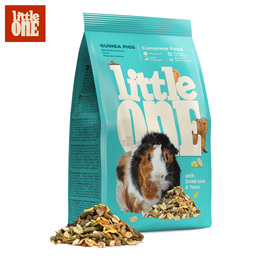 Little One Feed Guinea pigs อาหารแกสบี้ (หนูเควี่) สูตรสมดุล เสริมวิตามินซี บำรุงขน ลดกลิ่นมูล