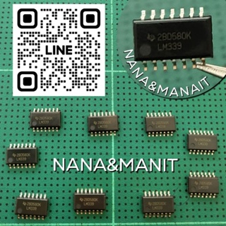 LM339NSR SMD 14ขา 5.2mm QUAD DIFFERENTIAL COMPARATORS แพ็คละ 5 ตัว