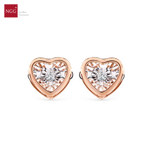 Dazzling Diamond 18K Rose Gold Diamond Earring