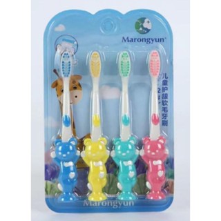 แปรงสีฟันเด็กหัวการ์ตูน cartoon toothbrush ขนแปรงอ่อนโยน อ่อนนุ่ม