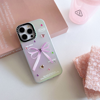 🚗สินค้ามาใหม🚗เคส 14 Pro Max 13 12 11 เคสไอโฟน iPhone 11 casetify หูกระต่าย การต่อต้าน พกง่ายๆ การป้องกันการตก Soft Case