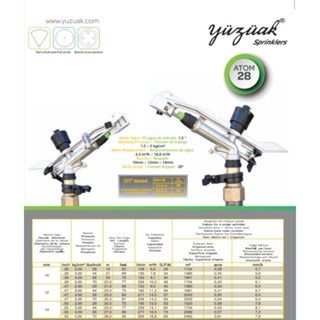 สปริงเกอร์ ATOM28 ยี่ห้อ Yuzuak ขนาด 1.5 นิ้ว Made in Turkey