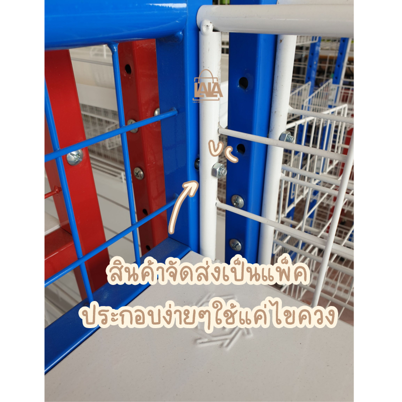 ชั้นมินิมาร์ท เหล็กหนาพิเศษ 2รุ่น 2สี - รูปที่ 2