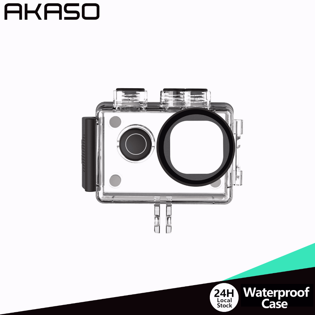AKASO กรณีกันน้ำเดิมสำหรับ EK7000 Pro/Brave 4/V50 X/Vision 3 Pro Action Camera