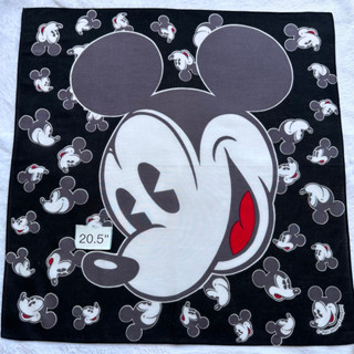 Mickey mouse ผ้าเช็ดหน้า มิกกี้เม้าส์ โพกผมได้