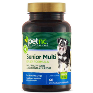 PetNC Senior Multi Daily Vitamin &amp; Mineral Support 60 Counts วิตามินรวมสำหรับน้องหมาสูงวัย