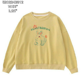 Japanese styled rabbit print sweater เสื้อแขนยาวงานญี่ปุ่นลายกระต่าย