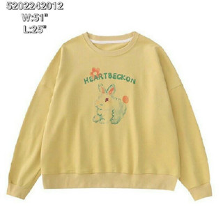 Japanese styled rabbit print sweater เสื้อแขนยาวงานญี่ปุ่นลายกระต่าย