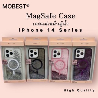 Mobest เคสแม่เหล็ก งานตู้น้ำกลิตเตอร์ iPhone 14 Series