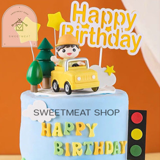 แต่งเค้ก ตุ๊กตาเด็กชายขับรถ ตุ๊กตาแต่งเค้ก อุปกรณ์แต่งเค้ก 4…