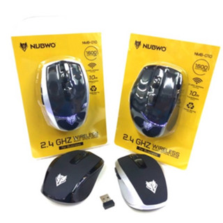 NUBWO คลิ๊กไม่มีเสียง NMB-010 MOUSE WIRELESS 2.4GHz Silent Wireless Mouse เม้าส์ไร้สาย 010