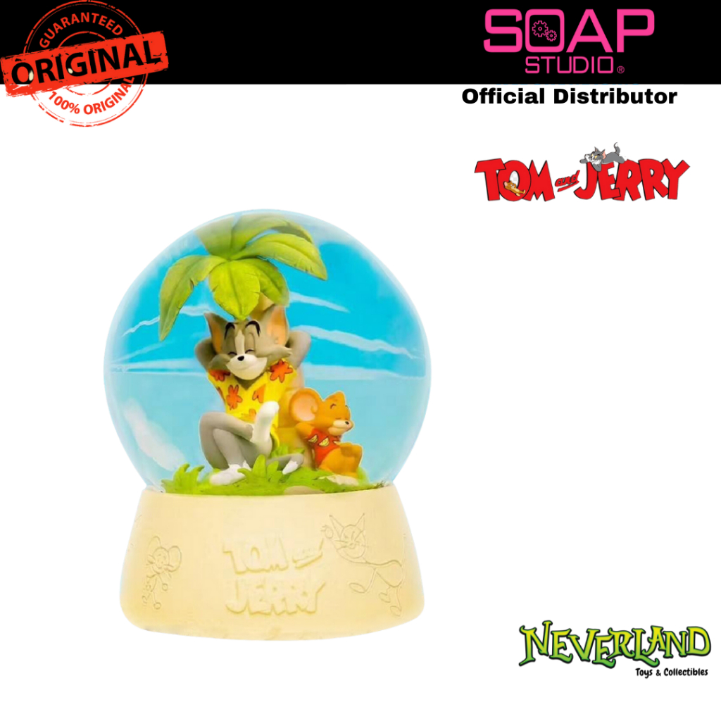 Soap Studio Tom and Jerry Tropical Oasis Snow Globe