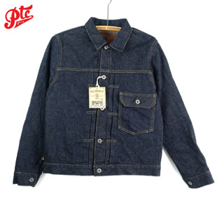 ONI-01507-NI 16.5OZ NATURAL INDIGO ROPE DYEING DENIM 1ST TYPE JACKET