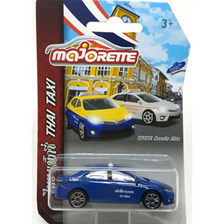 Majorette Toyota Corolla Altis - Thai Taxi Dark Blue ล้อ D5S Scale 1/61 (8cm) package แบบยาว