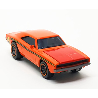 Majorette Dodge Charger RT - Tune Ups - Red Hood - Orange Scale 1/66 (8cm) ไม่มี package