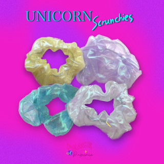 Unicorn scrunchies โดนัท ยางรัดผม ยางมัดผม hair accessories