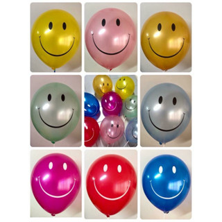 ลูกโป่งกลม12นิ้วลายแฟนซี(5ใบ) balloon เนื้อหนา3.2กรัม พร้อมส่งจากไทย