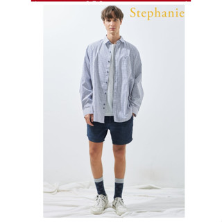 STEPHANIE เสื้อเชิ๊ตแขนยาวสีขาวผู้ชาย (OMSL9WH)