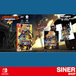 🎮 [ NSW ] : STREETS OF RAGE 4 [REVERSIBLE COVER, KEYRING &amp; ARTBOOK] (US • America)