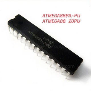 1Pcs 8-bit Atmel ﻿Microcontroller ﻿with 8 KiloBytes In-System﻿Programmable ﻿Flash ATMEGA88-20PU ATMEGA88PA-PU