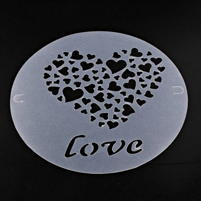 แม่พิมพ์ ลายฉลุพิมพ์ Cake Stencil หัวใจ ดอกไม้ ดาว วันเกิด แผ่นฉลุโรยผงไอซิ่ง โกโก้ โรยแต่งหน้าเค้ก - รูปที่ 3