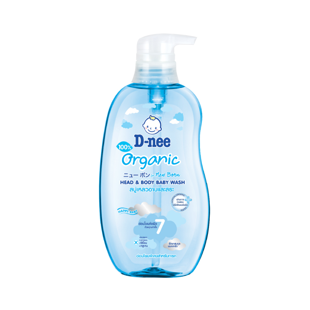 [ขวดเดี่ยว] D-nee ดีนี่ ออร์แกนิค สบู่เหลว อาบและสระ 380 มล. - รูปที่ 4