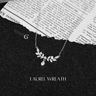 GLAMOR✨พร้อมส่ง สร้อยเงินแท้ Silver925 Laurel Wreath + จี้เพ…