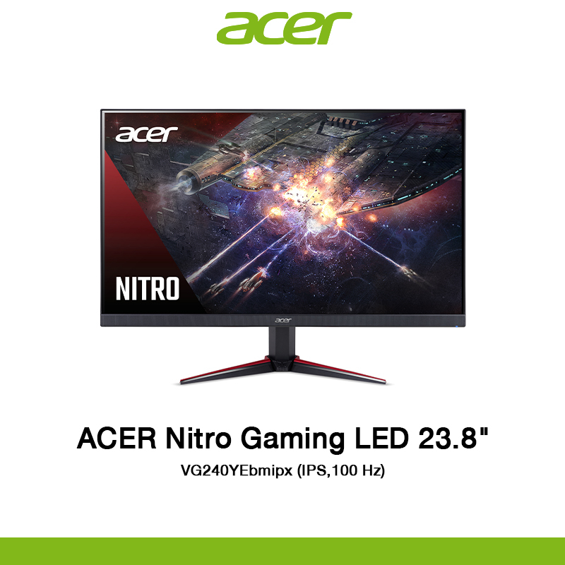 Acer Nitro Gaming LED 23.8" VG240YEbmipx (IPS,100 Hz) UM.QV0ST.E02 Monitor มอนิเตอร์ ( หน้าจอคอมพิวเตอร์ )