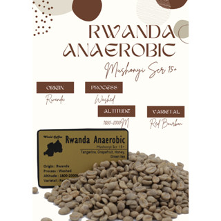 พร้อมส่ง เมล็ดกาแฟดิบ Rwanda Anaerobic Washed process/ เมล็ดกาแฟนอก/ สารกาแฟรวันดา