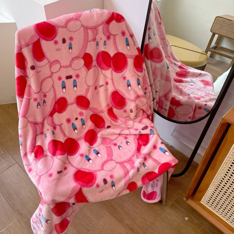 (พร้อมส่ง ) Ins Kirby Blanket ผ้าห่มเคอร์บี้ ผ้าห่มผืนใหญ่