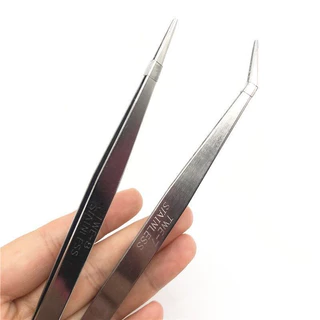 ปากคีบ คีมหนีบเส้นด้าย ที่หนีบด้าย ปลายงอ ปลายตรง แหนบสแตนเลส Forcep แหนบหนีบหนามแคนตัส คีบหนีบต้นไม้