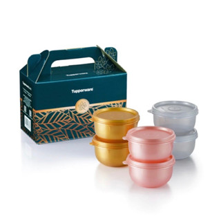 Tupperware แท้  ถ้วยมีฝาปิดรุ่น mini bowl ขนาด250มล. 1 ชุด มี 6 ใบ